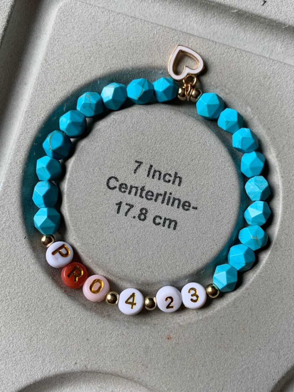 {Handmade} Proverbs 4:23 Beaded Bracelet - Picture 3 of 3